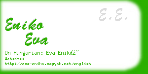 eniko eva business card